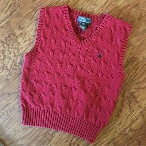 Ralph Lauren 3t little boy sweater vest EUC